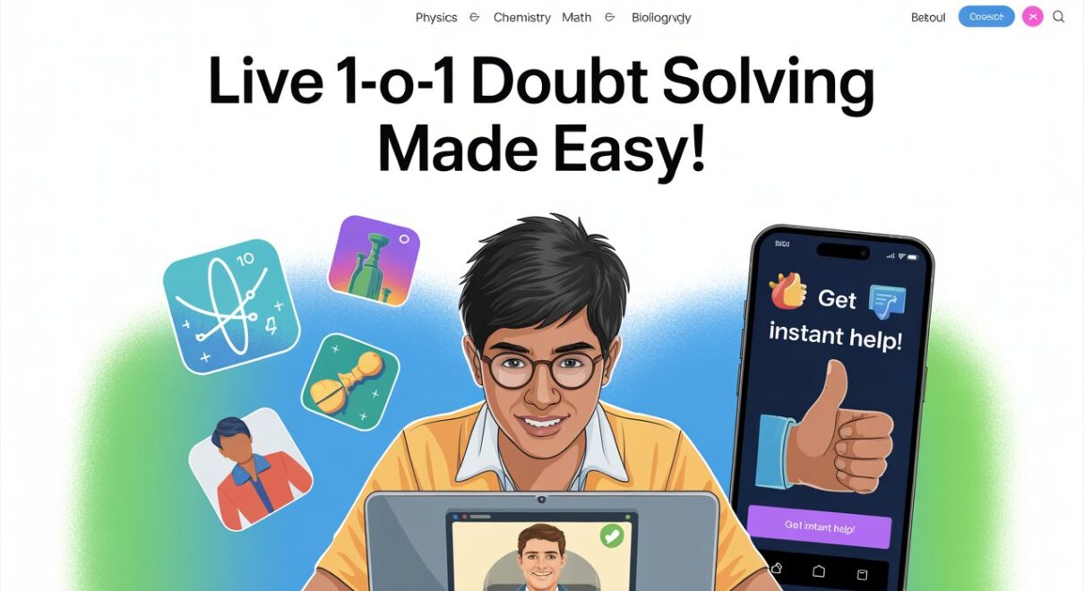 Live 1-to-1 Doubt Solving