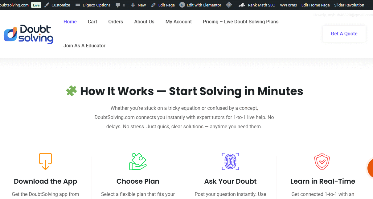 Online Doubt Solving for IIT JEE