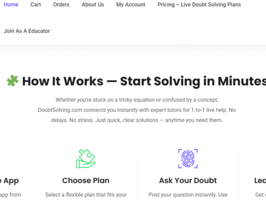 Online Doubt Solving for IIT JEE