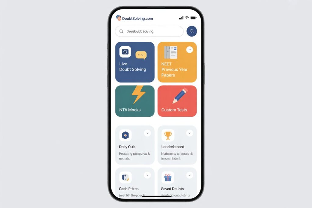 doubt solving app for neet and Jee